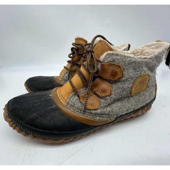 Sorel Womens Classic Waterproof Boots Size 9 Natural Cozy Lace Up Outdoors - Picture 11 of 14